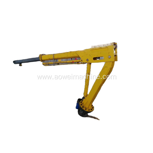 Ship boat marine trailer vessel mini lifting Crane towable boom lift design for sale